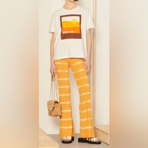 Sandro Proper Tie Dye Flared Pants, sz EU 42